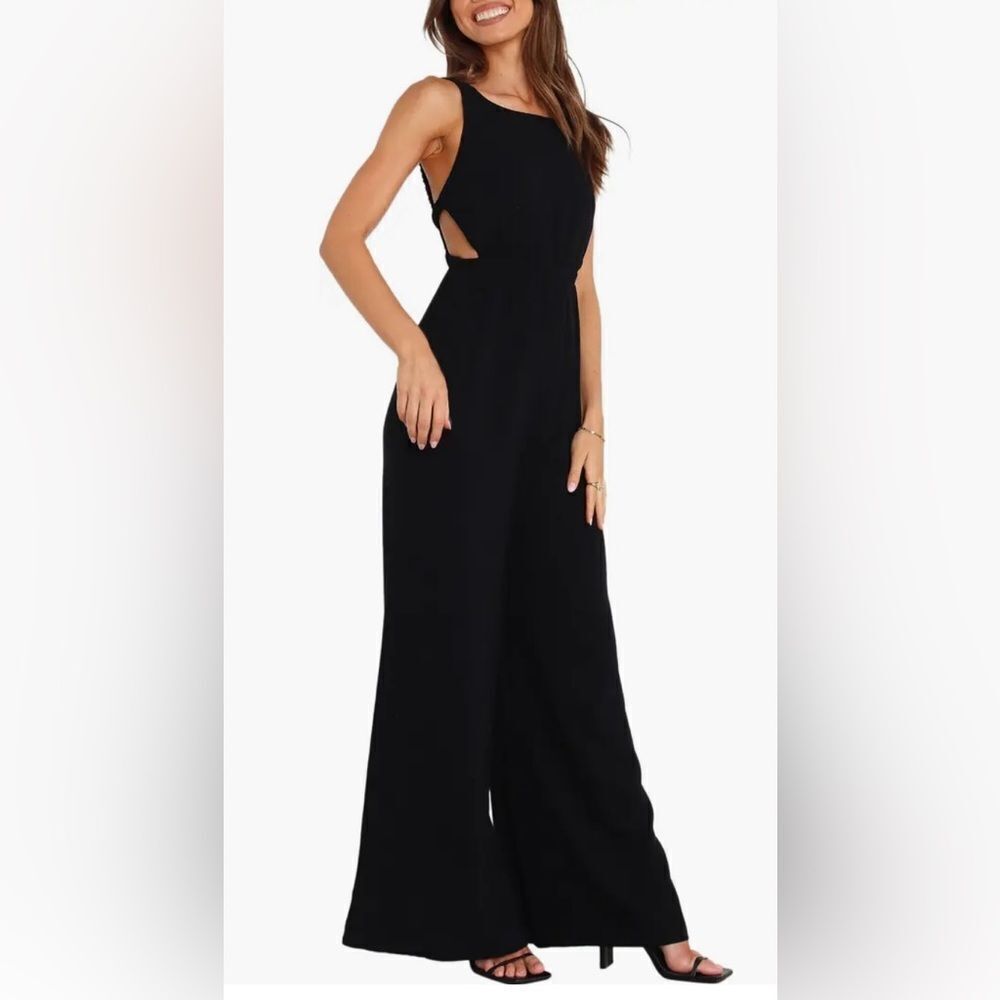 Petal & Pup Black Wide-Leg Jumpsuit - Picture 2 of 8